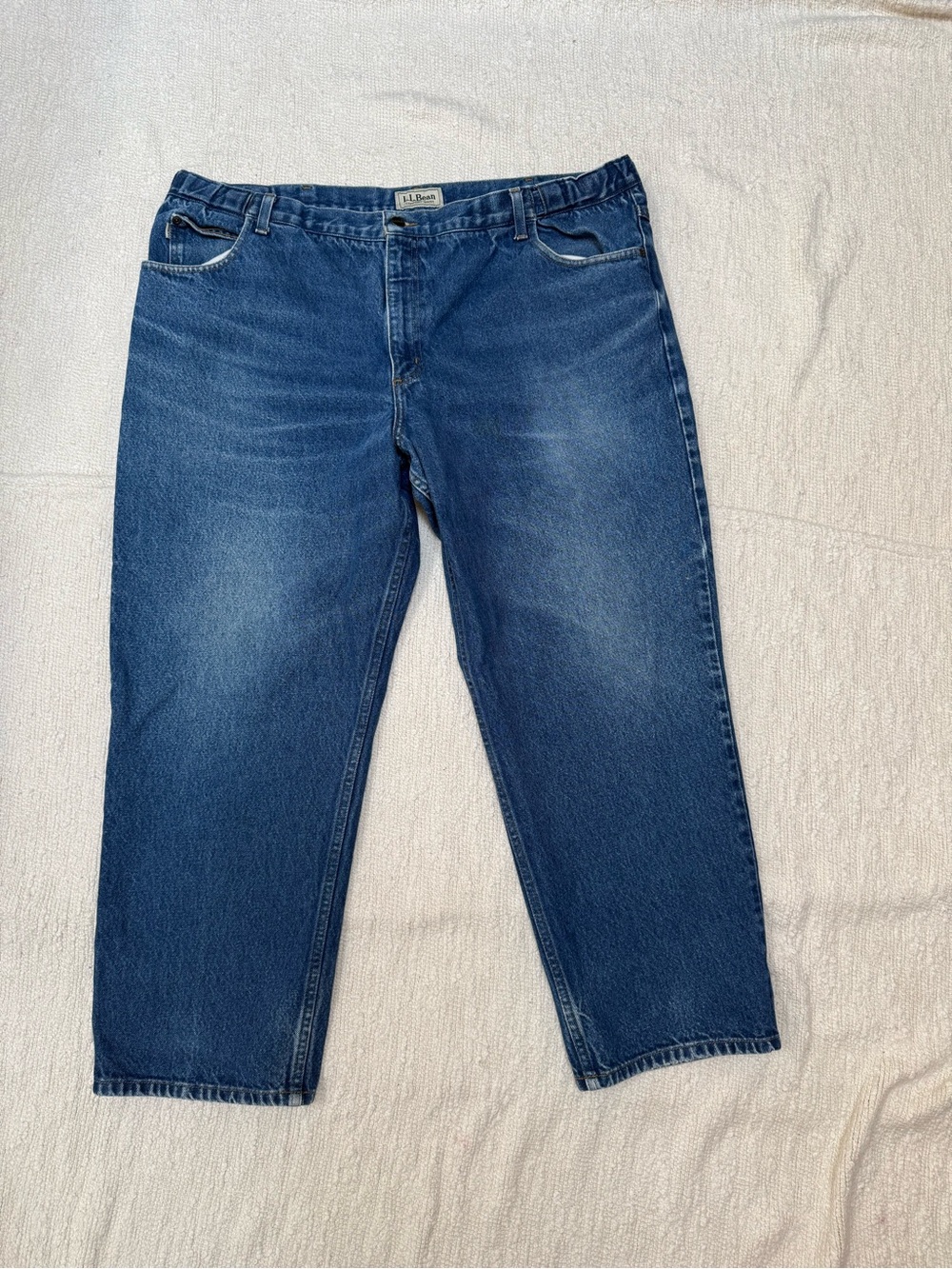 L.L. Bean Men’s Comfort Waist Jeans Size 44 X 29 100% Cotton
